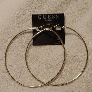 Guess Silver Hoop Earrings